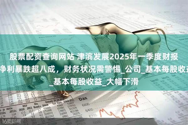 股票配资查询网站 津滨发展2025年一季度财报解读：营收净利暴跌超八成，财务状况需警惕_公司_基本每股收益_大幅下滑