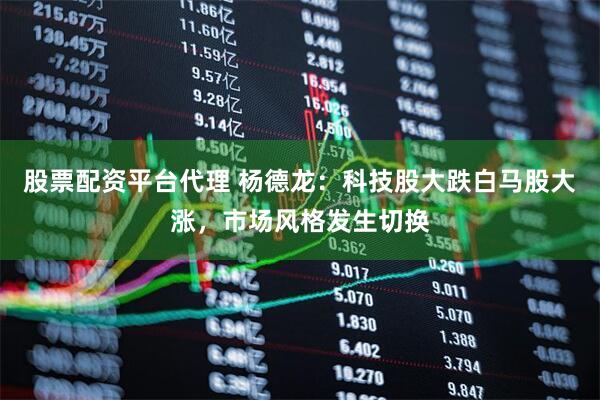 股票配资平台代理 杨德龙：科技股大跌白马股大涨，市场风格发生切换